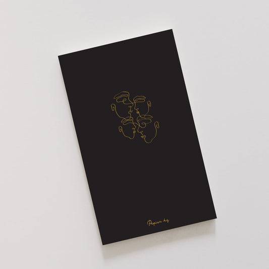 Gold/Black Notebook